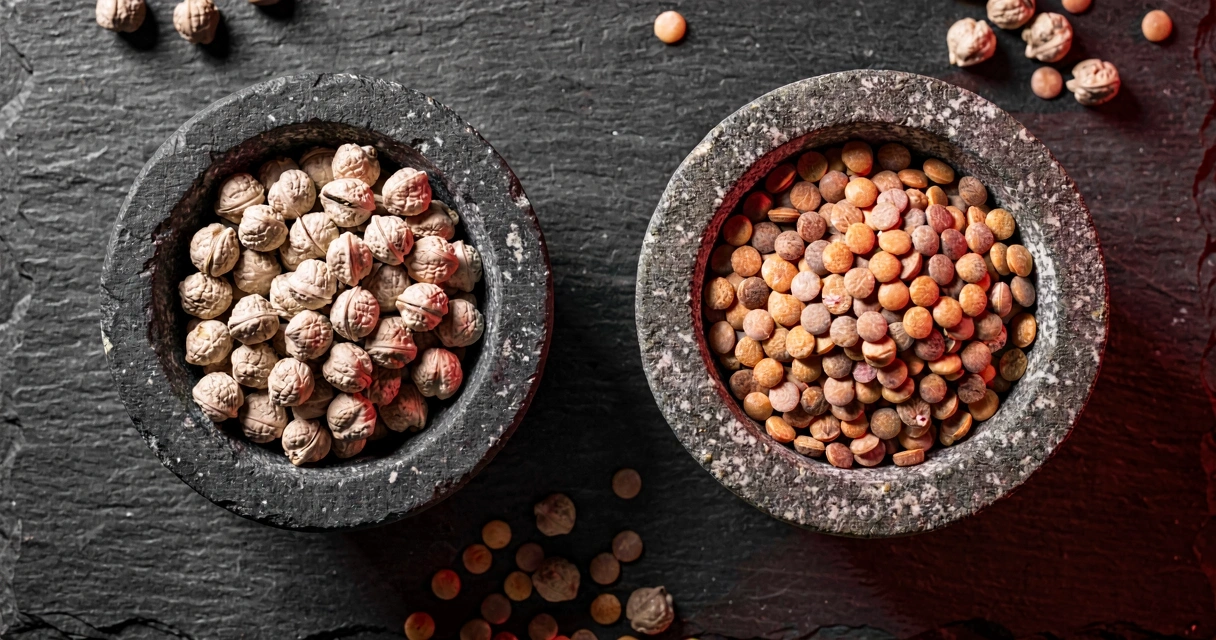 Variedad de legumbres locales