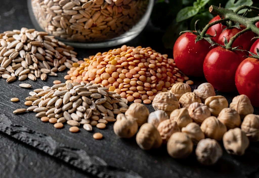 Legumbres y granos enteros